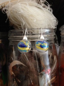 boucles d'oreilles globes