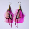 Boucles d'oreilles en plumes ethnique orixa