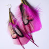 Boucles d'oreilles en plumes ethnique orixa